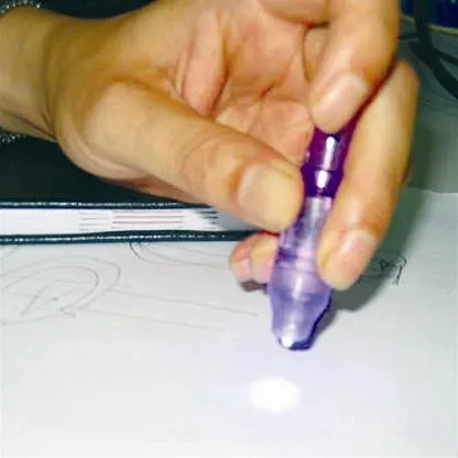 Ảnh minh họa bút tàng hình và nguy cơ gây hại cho mắt