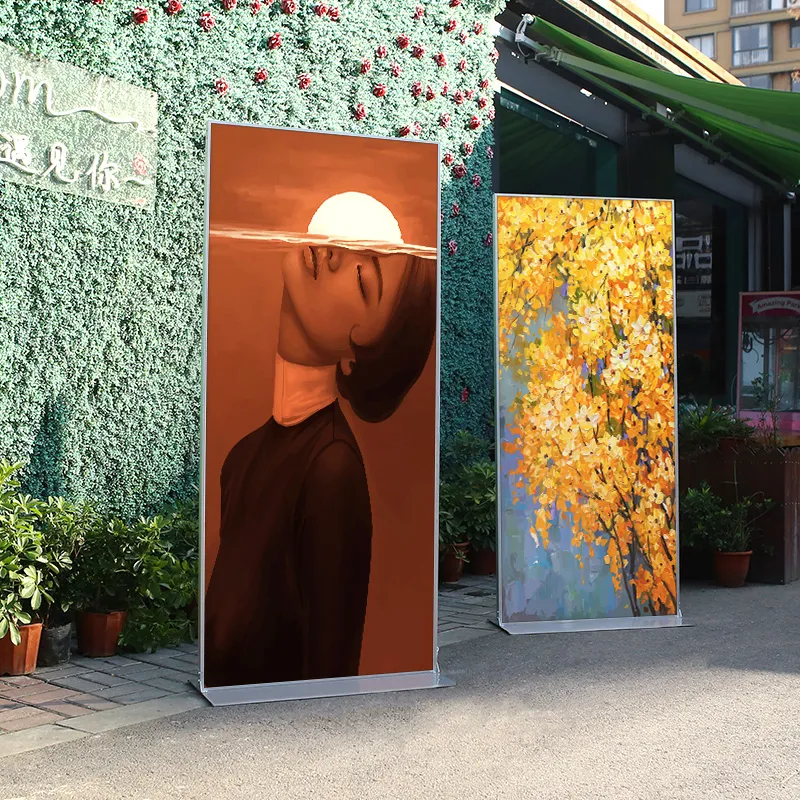 Standee khung nhôm đế sắt cho banner lớn