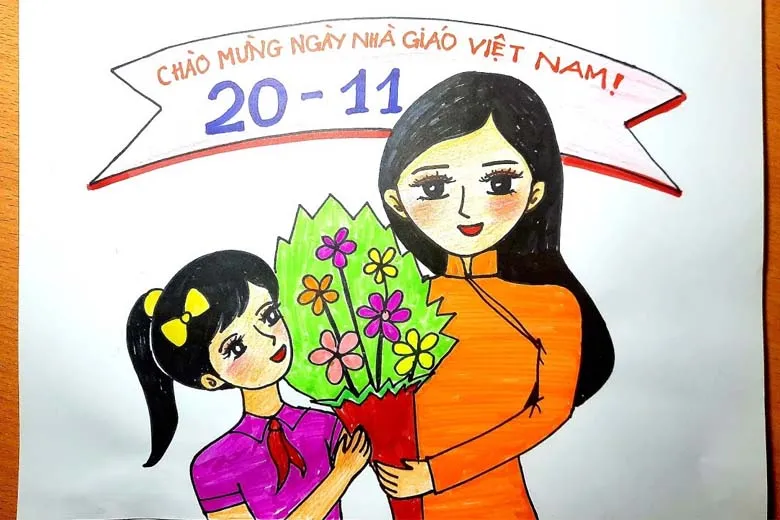 Lên ý tưởng và chủ đề cho bức vẽ 20/11