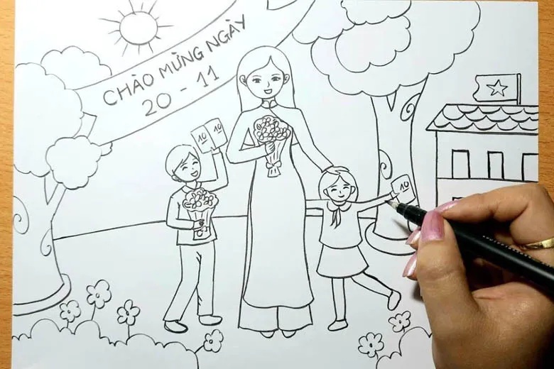 Hoàn thiện chi tiết bức tranh
