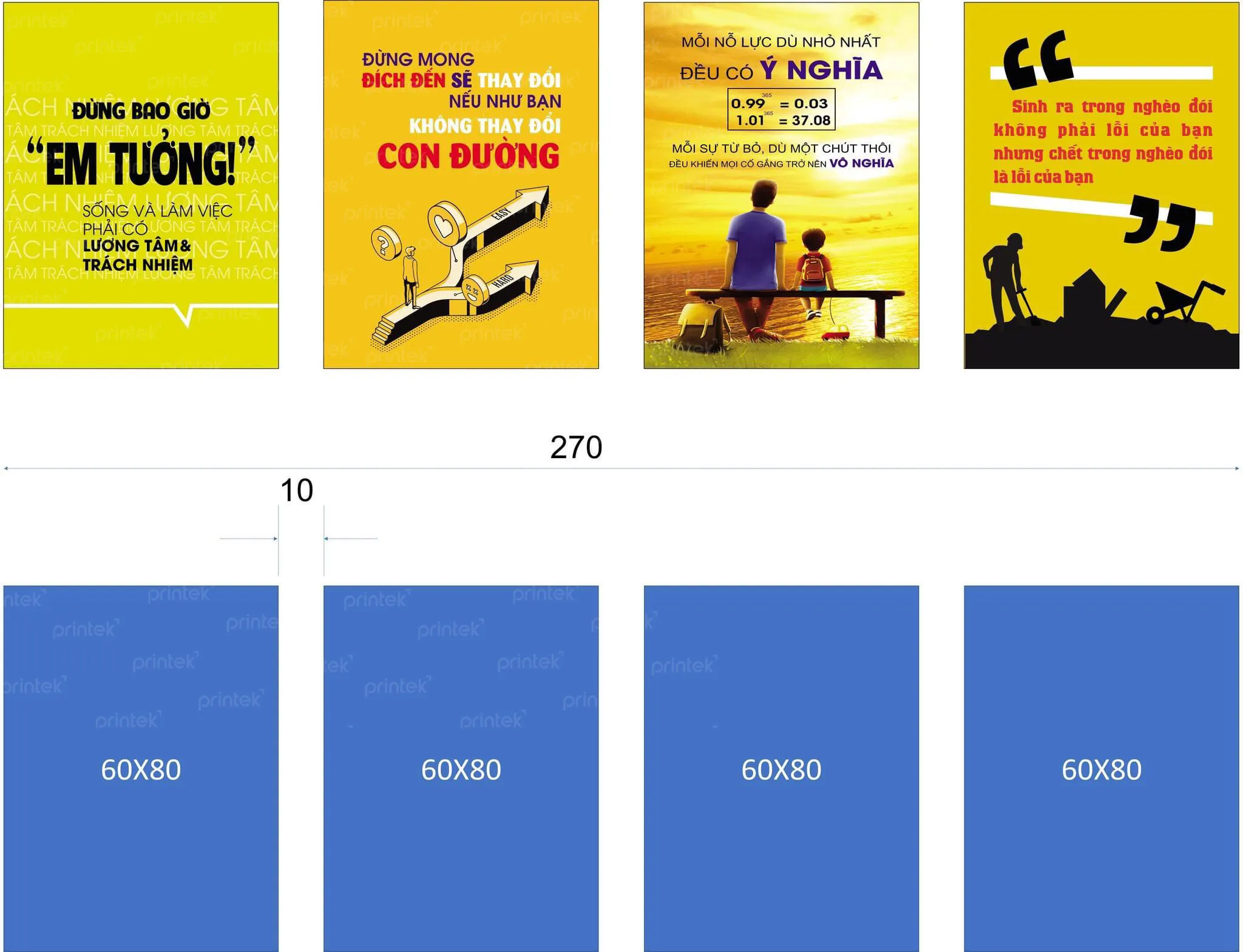 Tranh động lực, tranh slogan trang trí văn phòng