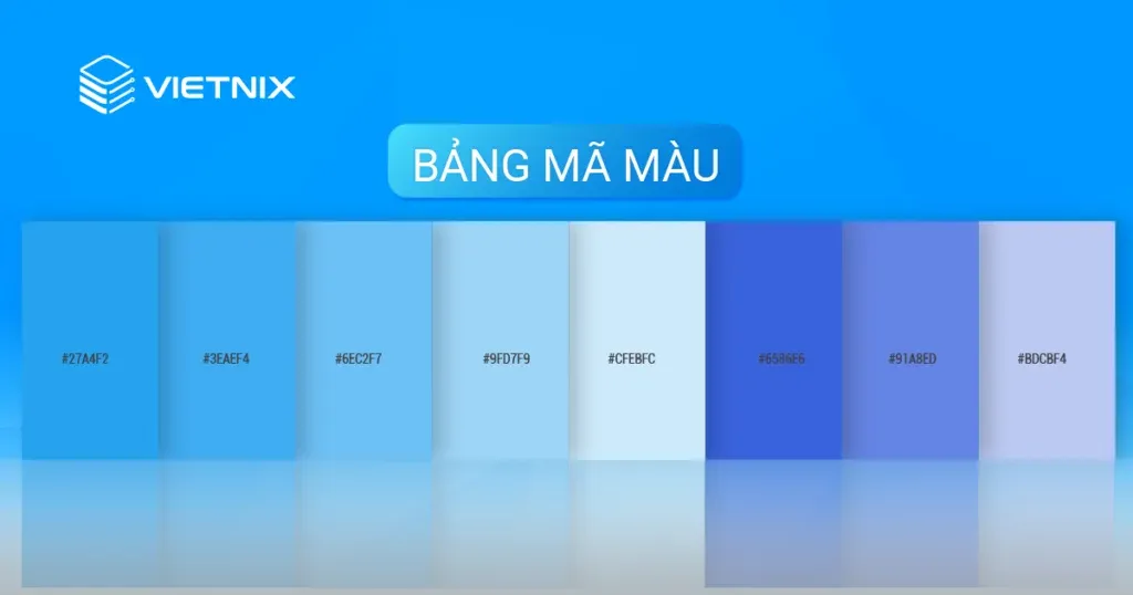 Bảng màu đỏ đa dạng