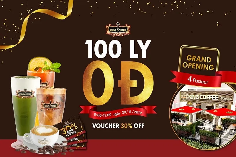 Banner khai trương sử dụng tông màu chính là màu thương hiệu của doanh nghiệp