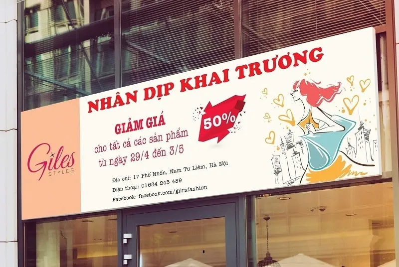 Cận cảnh chất liệu in ấn banner khai trương bền đẹp, đảm bảo chất lượng