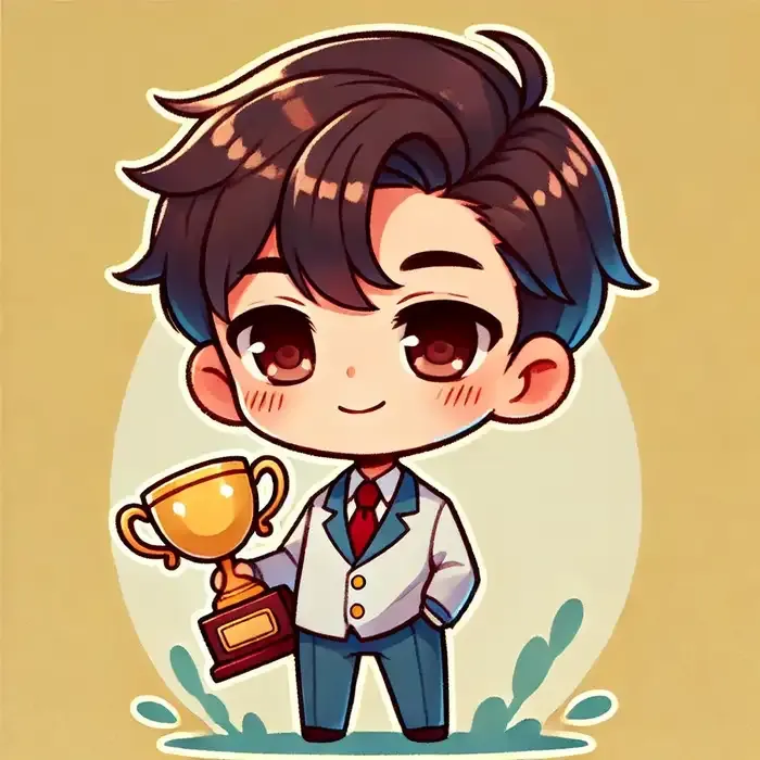 Hình ảnh chibi nam sinh cấp 2 đeo kính đáng yêu