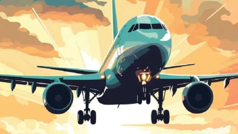 Máy bay chiến đấu anime cất cánh từ tàu sân bay