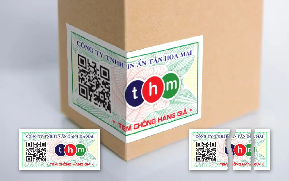 Tem dán niêm phong dùng được ở nhiều ngành hàng