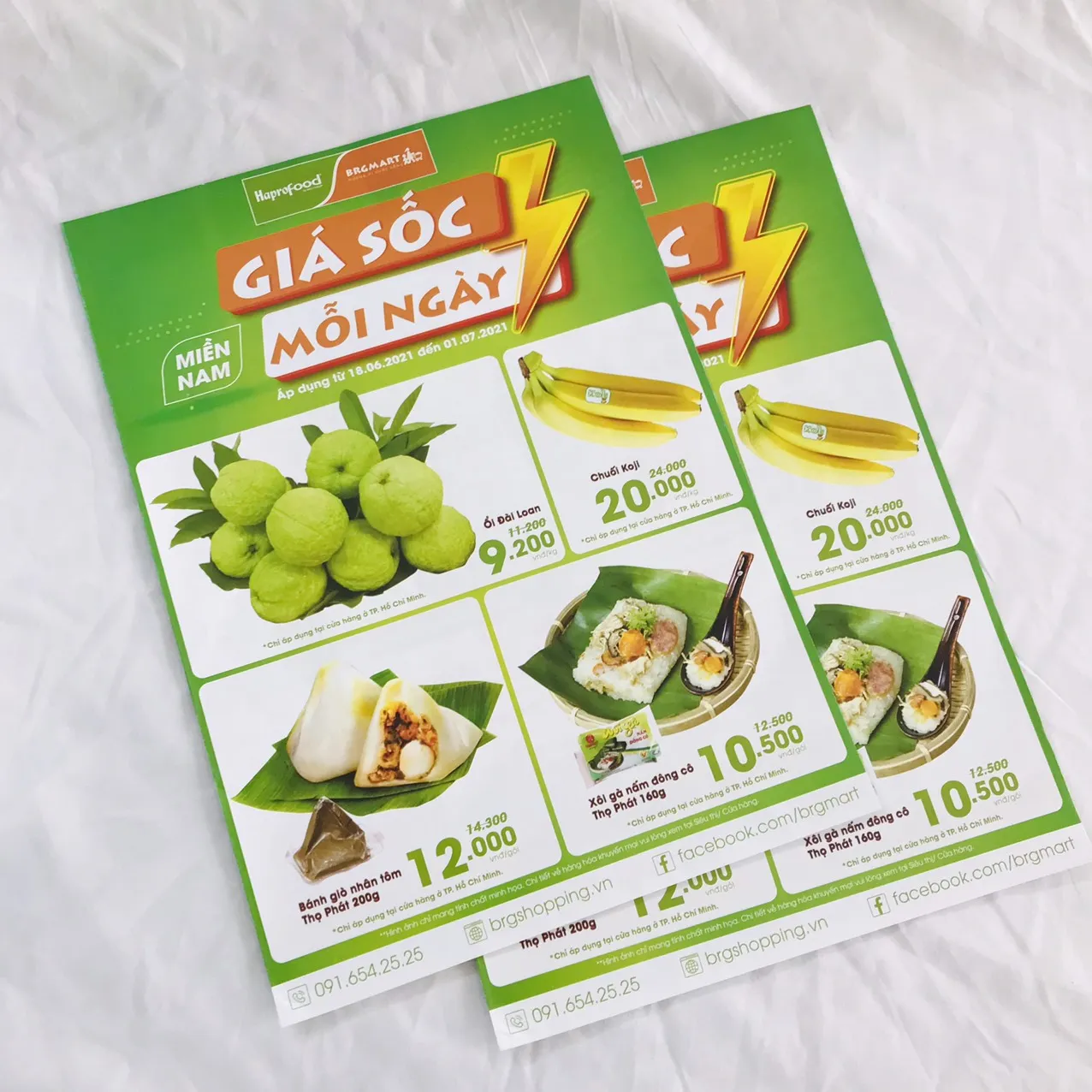 mẫu tờ in màu 2 mặt cho siêu thị