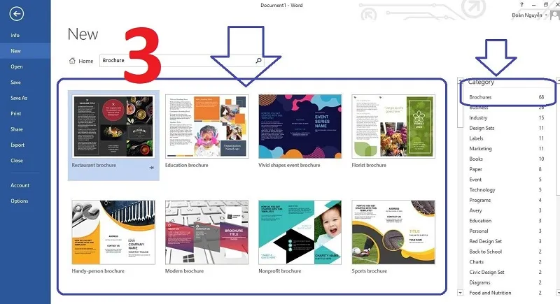 Tạo brochure bằng Word 2010