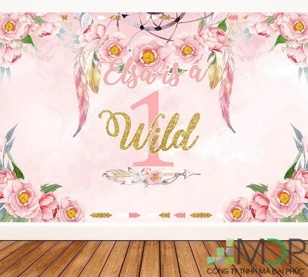 Backdrop sinh nhật chủ đề hoạt hình dành cho trẻ em