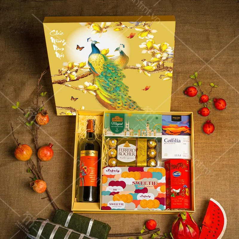 Hộp âm dương đựng quà Tết