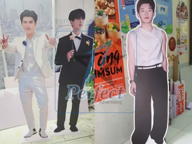 Standee mô hình người hình ca sĩ nổi tiếng