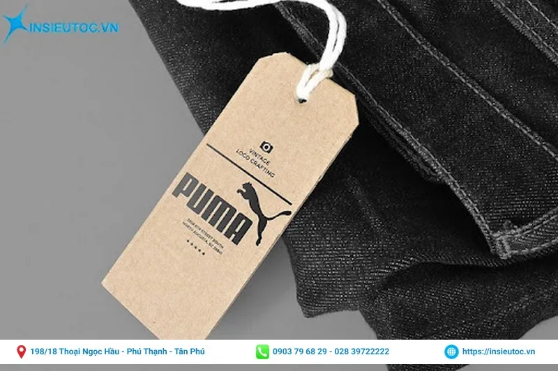 Tag giấy treo trên quần