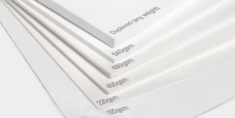 Phân loại các kiểu định lượng giấy