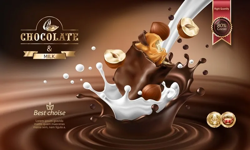 Poster đồ ăn chocolate