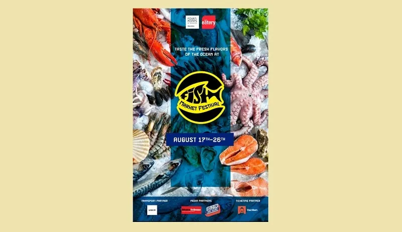 Poster đồ ăn hải sản festival