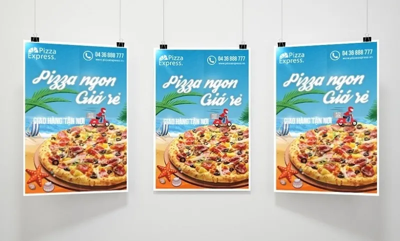 Poster đồ ăn treo - giao hàng tận nơi
