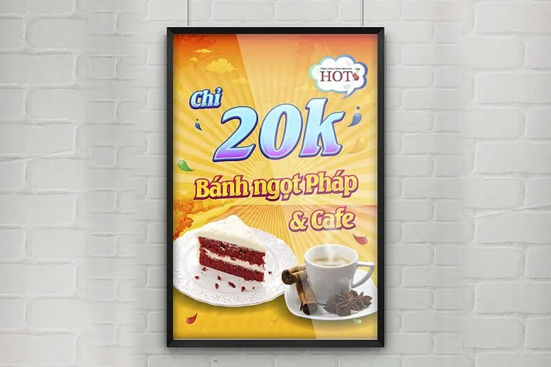 Poster đồ ăn hấp dẫn