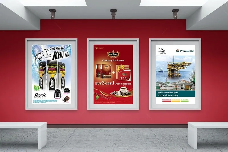 Poster đồ ăn dễ đọc từ xa
