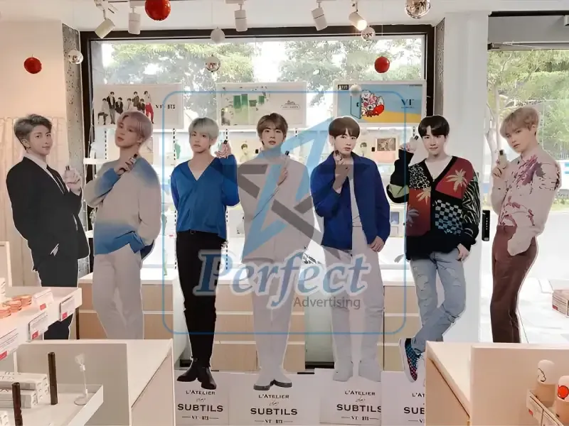 Standee hình người minh họa định nghĩa, mô tả hình dáng con người
