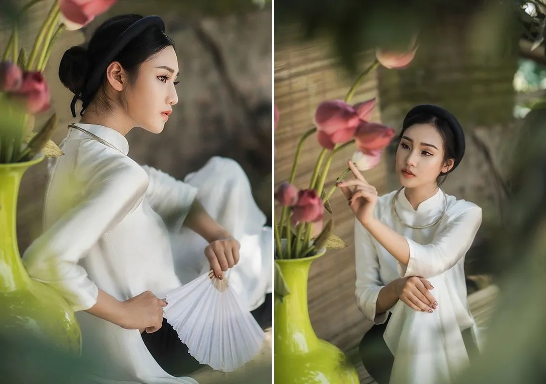 chụp ảnh áo dài cổ điển
