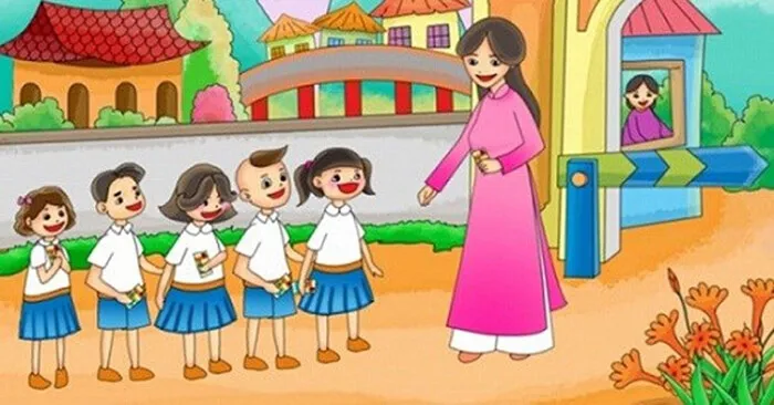 Mẫu tranh vẽ 20/11 dễ thực hiện cho học sinh tiểu học