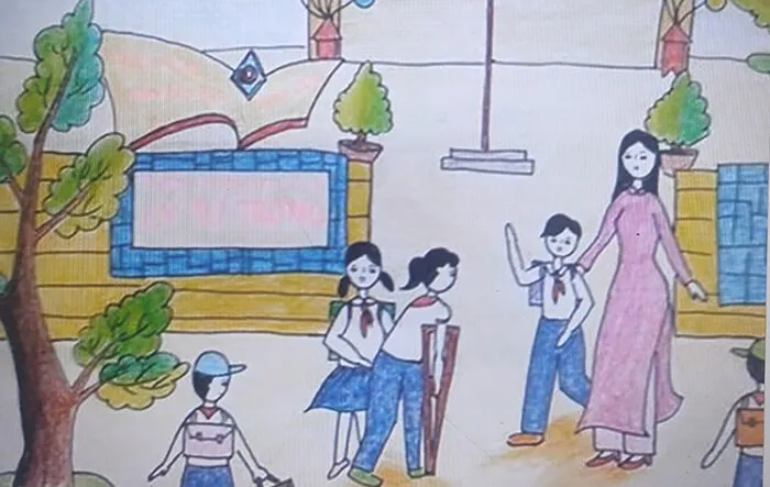 Vẽ tranh 20/11 với những chủ đề sáng tạo về thầy cô và học sinh