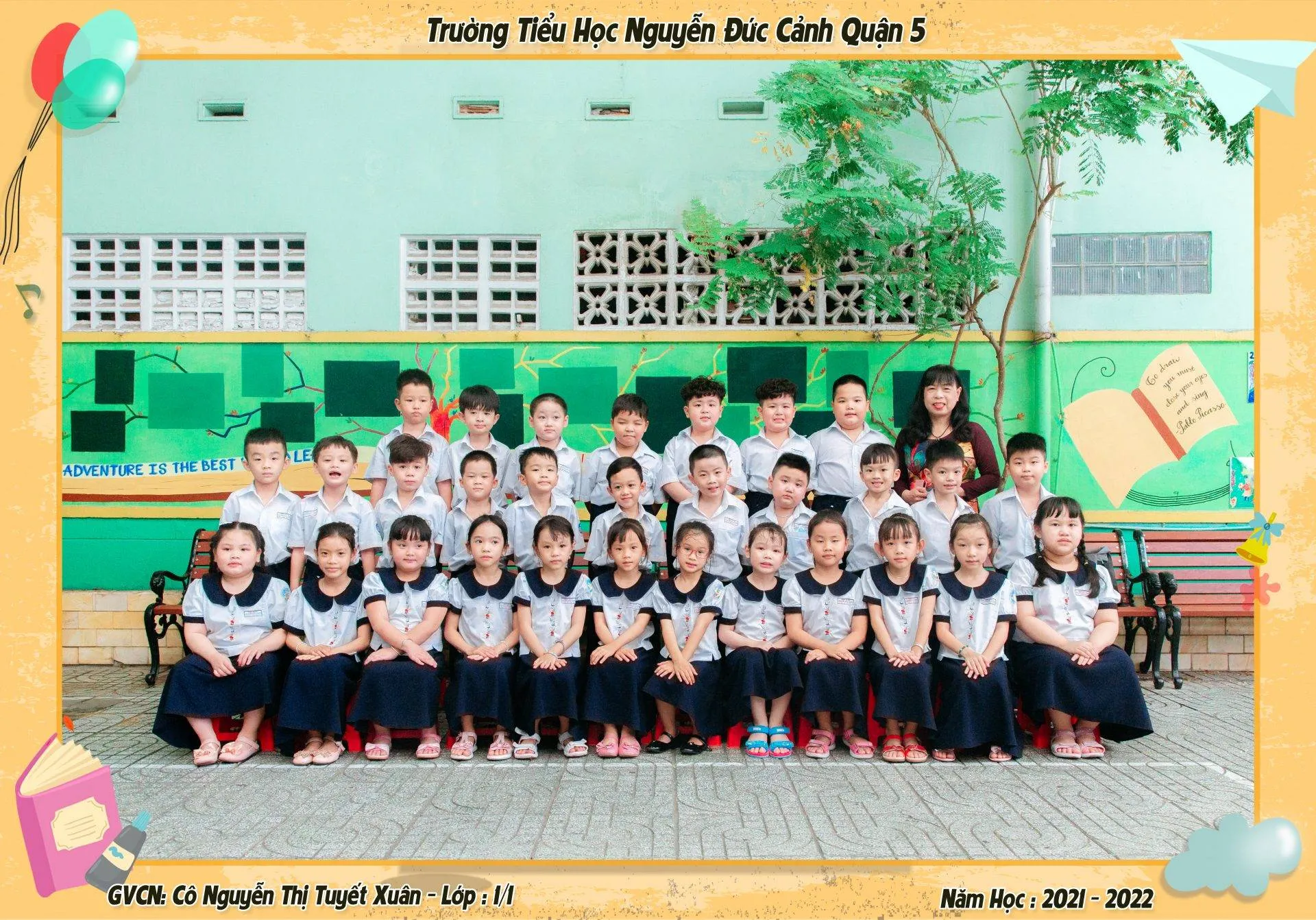 Ảnh chụp kỷ yếu mầm non: Tình bạn hồn nhiên
