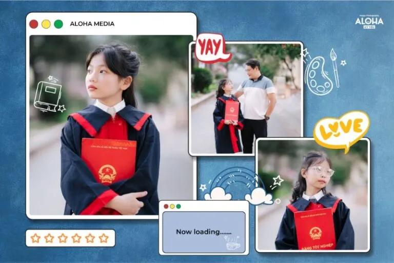 Các tư thế chụp ảnh kỷ yếu gia đình 3 người tự nhiên và đẹp