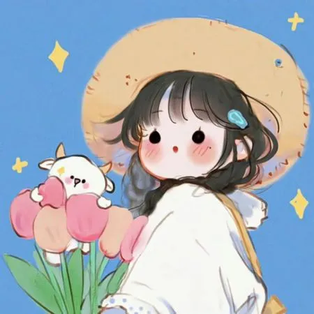 Avatar chibi đáng yêu cho nữ, váy bồng bềnh