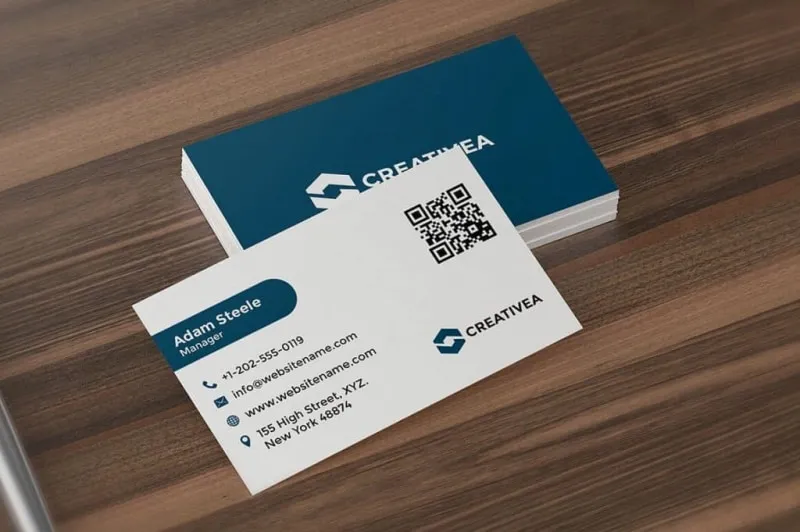 Mẫu card visit Quản lý với thiết kế tinh tế, đơn giản