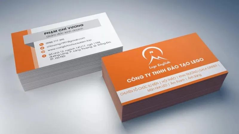 Thiết kế card visit hiện đại cho lãnh đạo công ty