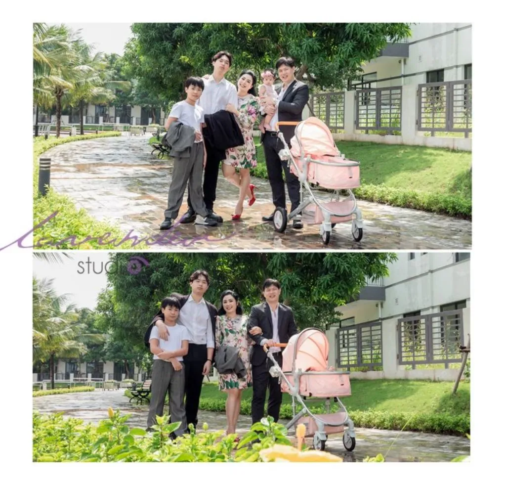 Một góc studio Lavender dành cho chụp ảnh gia đình