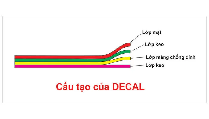 cấu tạo các lớp của decal