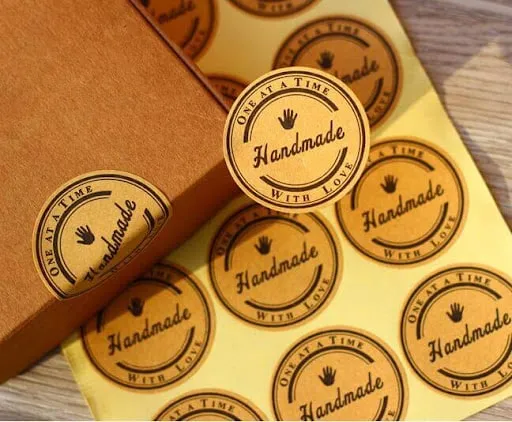 Giấy decal Kraft màu nâu vàng