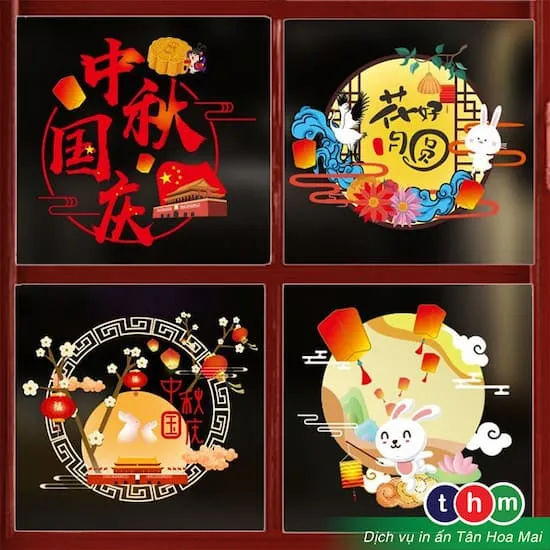 Mẫu decal trang trí Trung Thu 13