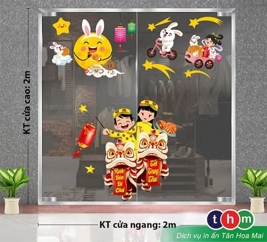 Mẫu decal trang trí Trung Thu 22