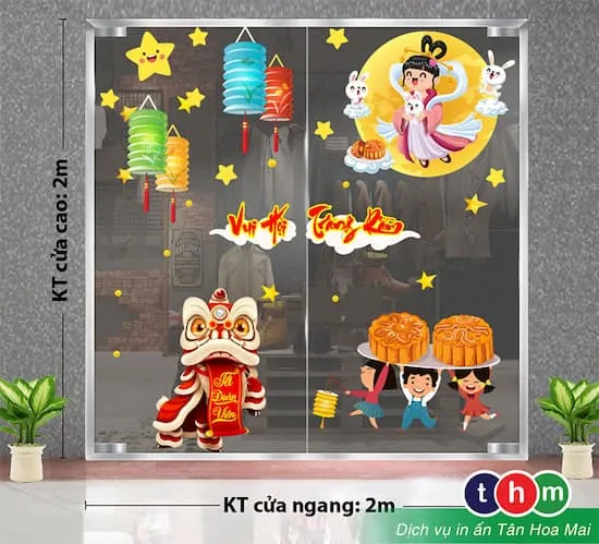 Mẫu decal trang trí Trung Thu 23