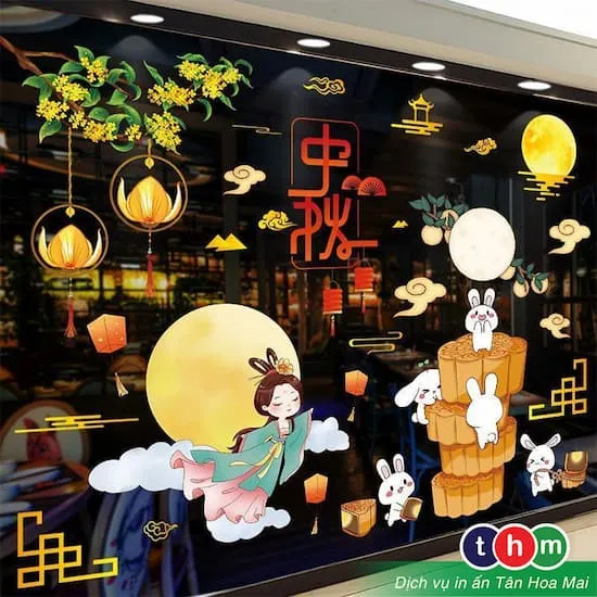Mẫu decal trang trí Trung Thu 4