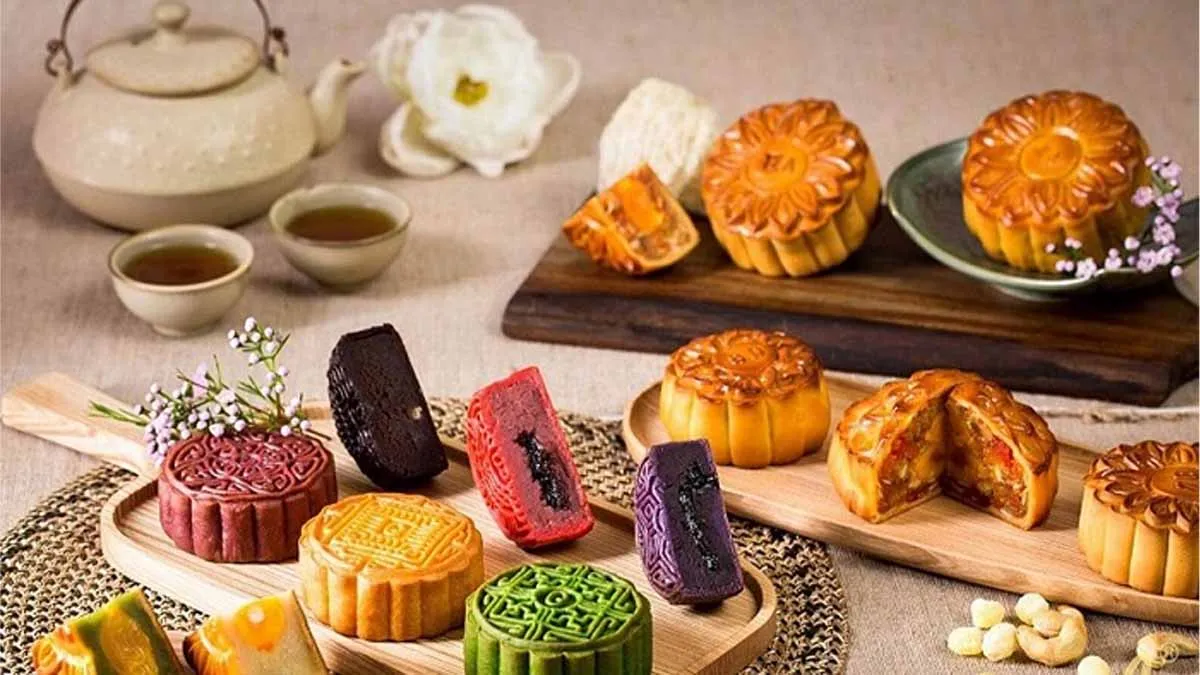 Bánh Trung thu với nhân sầu riêng