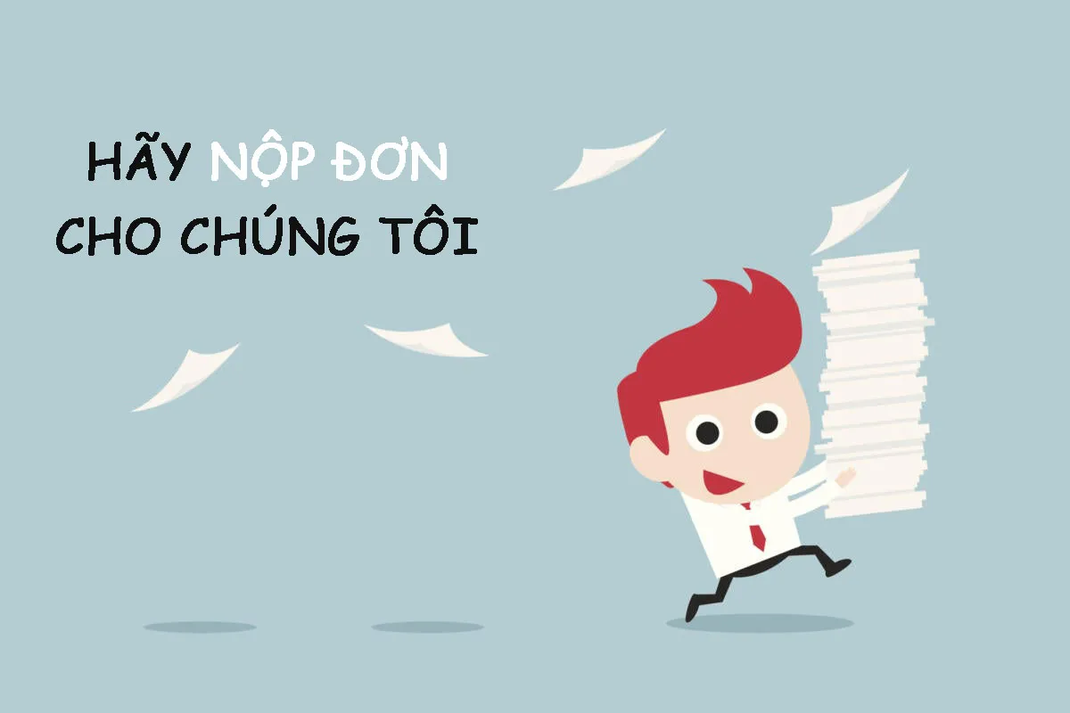 Ảnh thông báo tuyển dụng đơn giản, thiết kế dễ thương