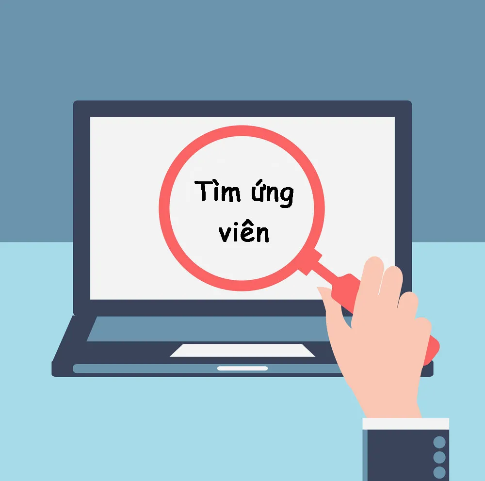 Ảnh hoạt hình mô tả việc tuyển dụng nhân viên
