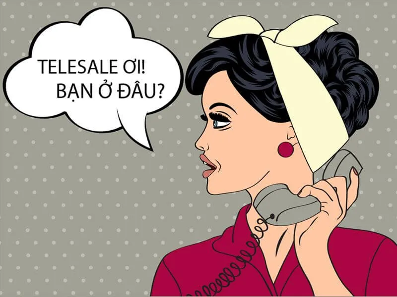 Hình ảnh tuyển dụng telesale hài hước 03