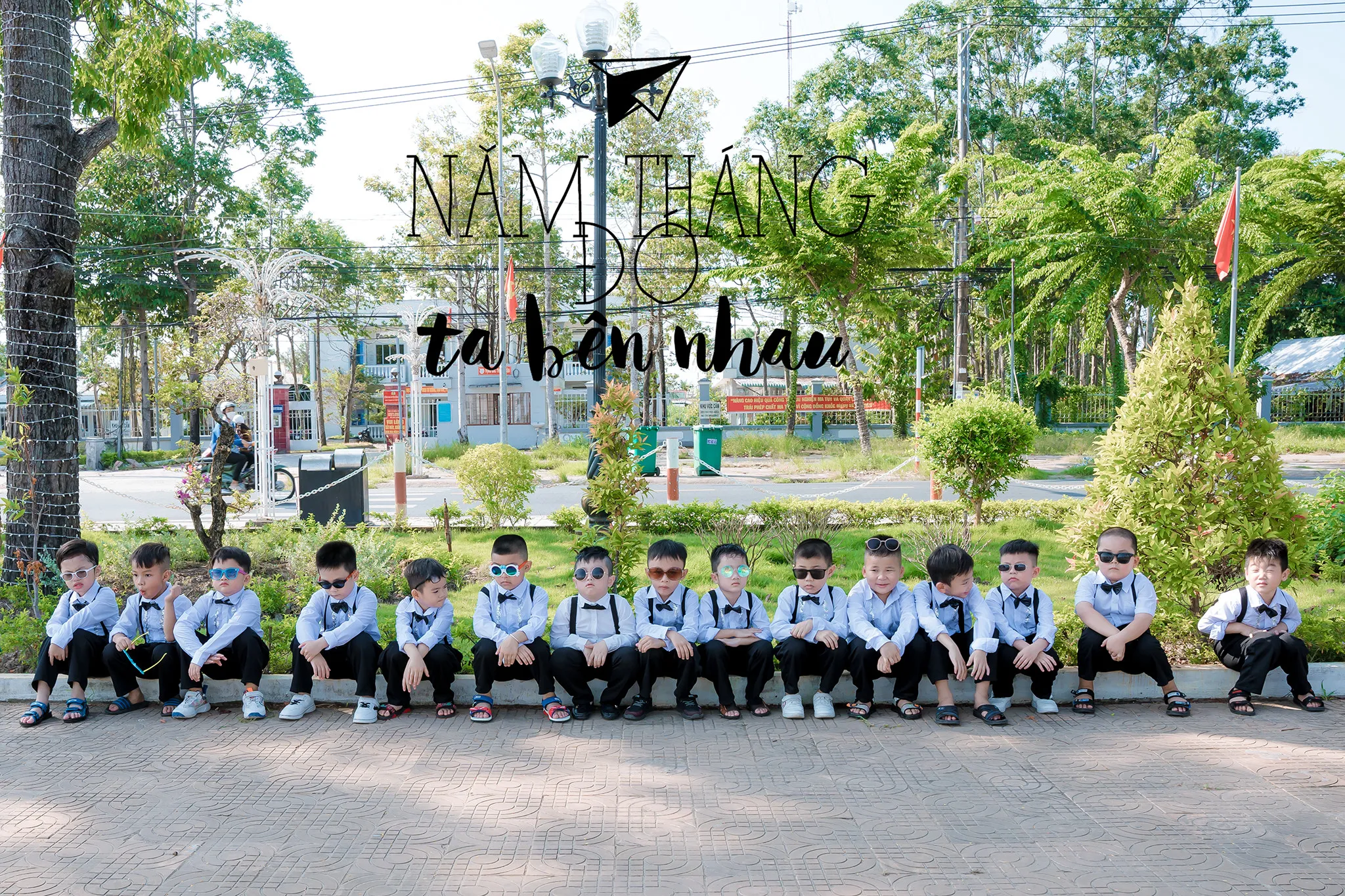 Ảnh kỷ yếu mầm non ghi lại khoảnh khắc hồn nhiên của các bé cuối cấp