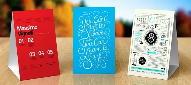 Standee mica nhỏ dùng để bàn hiển thị menu hoặc thông tin