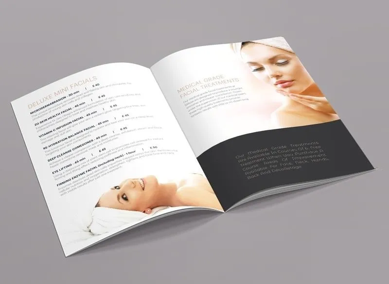 Ảnh minh họa liệu trình trị liệu trong catalogue spa