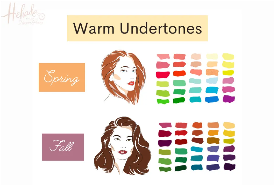 Gợi ý màu sắc cho người có undertone ấm