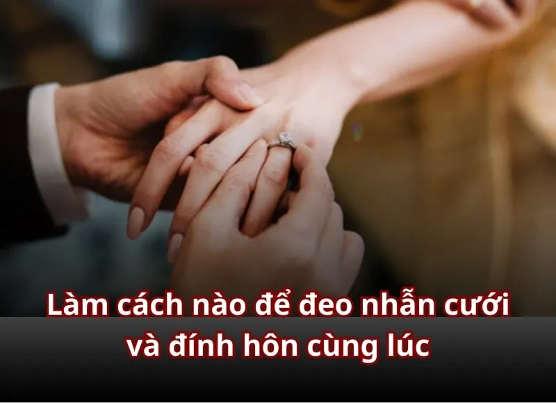 Hình ảnh biểu tượng tình yêu qua việc nam giới đeo nhẫn cưới, bàn tay được chăm sóc