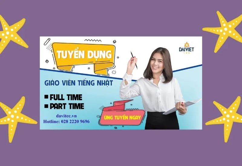 Poster tuyển dụng giáo viên, gia sư tạo cảm hứng và niềm tin cho học viên