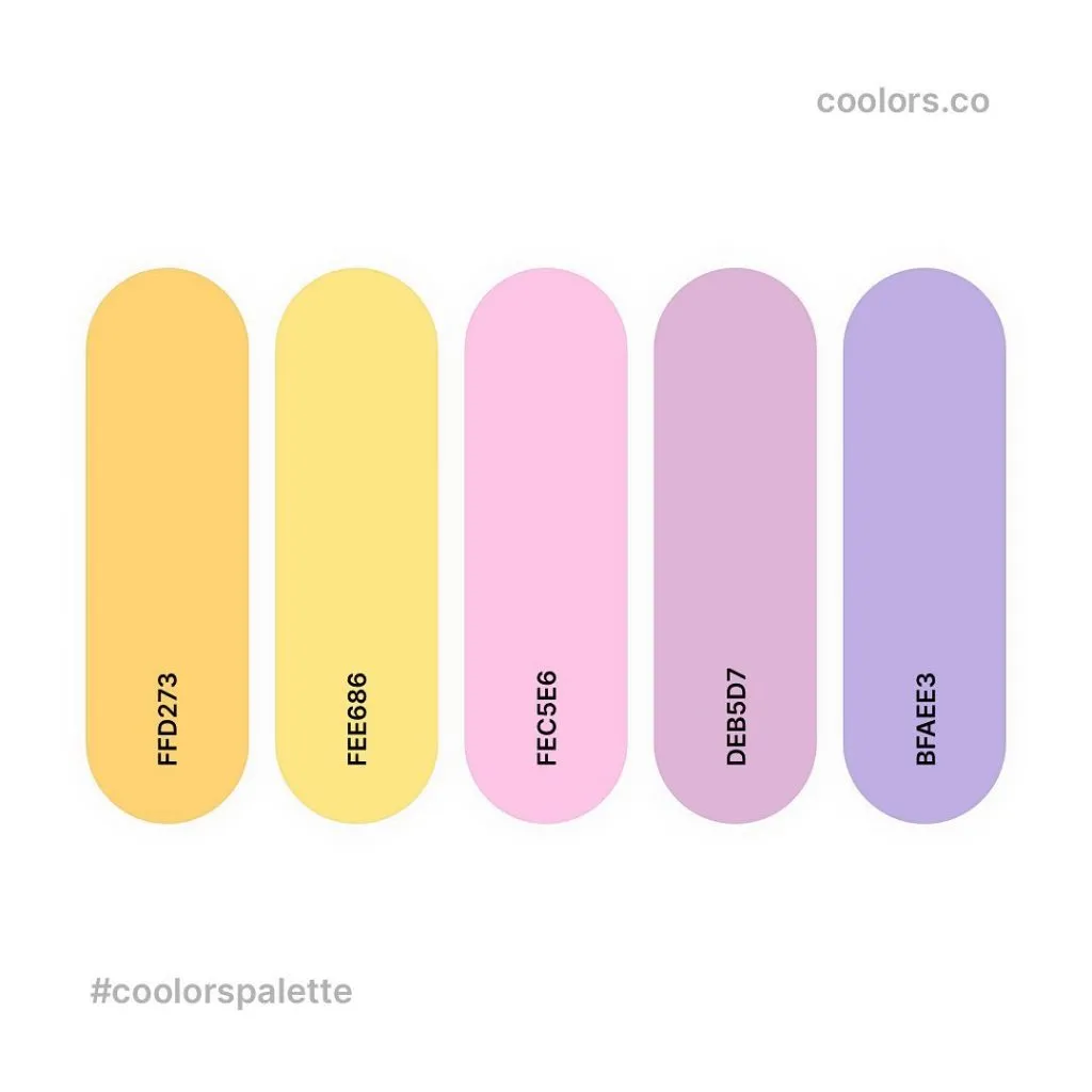 Minh họa với gam màu pastel nhẹ nhàng